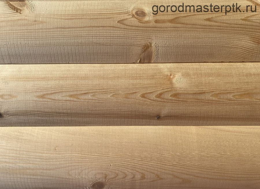 Блок-хаус (имитация бревна) 28х145х6000 мм , хвоя (сосна, ель), сорт АВ (Sраб=0,81 м2) профиль UYV