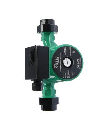 Насос циркуляционный, Oasis, 1 '', 100 Вт, максимальный напор 8 м, 2.4 м3/ч, 25/8