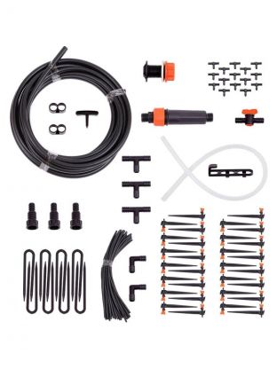 Набор для капельного полива с регулируемыми капельницами, от емкости, на 30 растений, 9 м, Жук, 5950-00