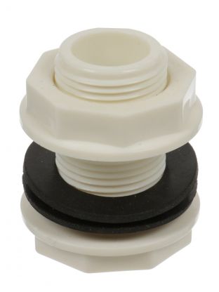 Врезка в емкость 3/4", пластик, переходник, СантехКреп, 4.5.1.31.