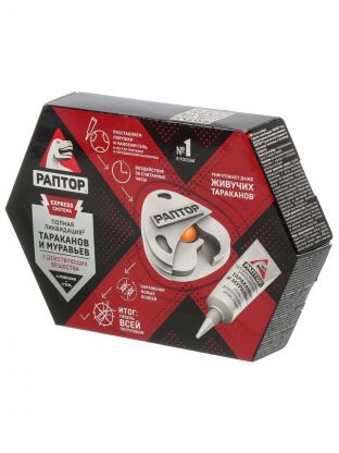 Инсектицид от тараканов, муравьев, ловушка, Раптор