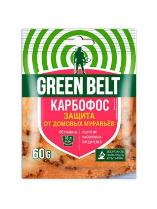 Инсектицид Карбофос, от муравьев, гранулы, 60 г, Green Belt