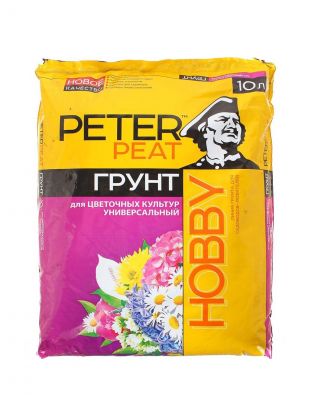 Грунт Hobby, для цветочных культур универсальный, 10 л, Peter Peat