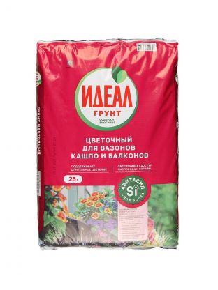 Грунт цветочный, 25 л, Идеал
