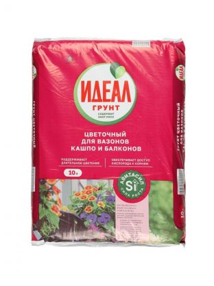 Грунт цветочный, 10 л, Идеал