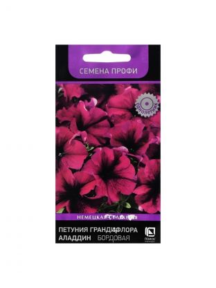 Семена Цветы, Петуния, Грандифлора Аладдин Бордовая, цветная упаковка, Поиск