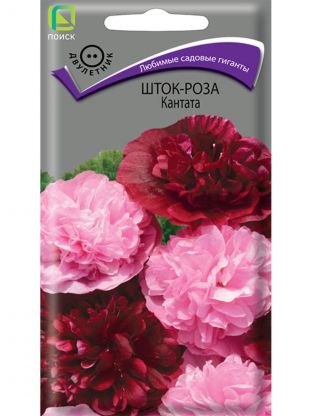 Семена Цветы, Шток-роза, Кантата, 0.1 г, цветная упаковка, Поиск