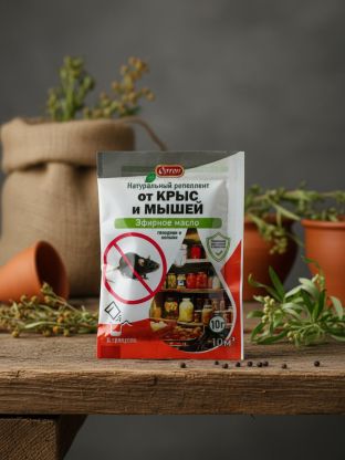 Репеллент Ортон, от крыс и мышей, Эфирное масло гвоздики и полыни, 10 г