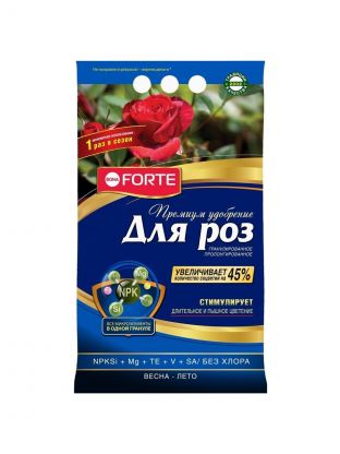 Удобрение Премиум, для роз, пролонгированное с биодоступным кремнием, минеральное, гранулы, 2.5 кг, Bona Forte