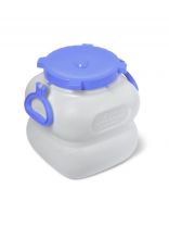 Бочка пластик, пищевая, 20 л, прямоугольная, с ручками, белая, С908БЕЛ, Гранде, Martika