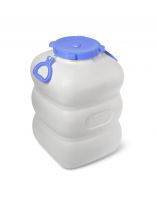 Бочка пластик, пищевая, 60 л, прямоугольная, с ручками, белая, С912БЕЛ, Гранде, Martika