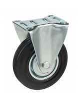 Колесо промышленное резина PR, 75 мм, МП, с кронштейном, Mawipro, FС 92