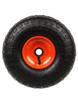 Колесо для тачки резина PR, не симметричная ступица, 4.1/3.50-4, втулка D20 мм, Mawipro