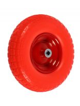 Колесо для тачки полиуретан PU, симметричная ступица, 4.00-6, втулка D16 мм, Mawipro