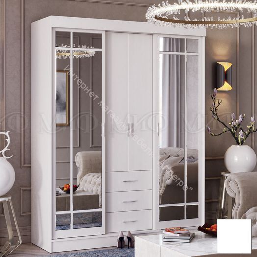 Шкаф-купе Маэстро (1,70 м) Белый