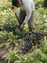 Вилы садово-огородные, четырехрогие, черенок стальной, Fiskars, Solid, 1070673