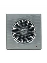 Вентилятор вытяжной настенный, выключатель, Viento, установочный диаметр 100 мм, 130 м3/ч, gray metal, Волна, В100СВ STILL gray