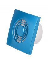 Вентилятор вытяжной настенный, Event, 98 мм, 13 Вт, 90 м3/ч, обратный клапан, синий, Зефир, 100Сок