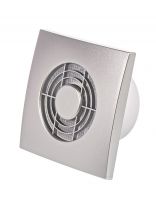 Вентилятор вытяжной настенный, Event, 98 мм, 13 Вт, 90 м3/ч, обратный клапан, хром, Зефир, 100Сок