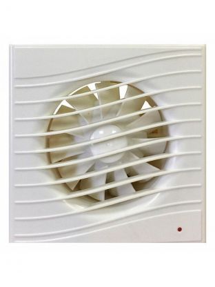 Вентилятор вытяжной настенный, Viento, установочный диаметр 100 мм, 130 м3/ч, слоновая кость, Волна, В100С STILL ivory-B