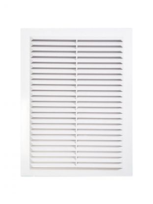 Решетка вентиляционная пластик, 190х290 мм, с сеткой, Viento, 1929В