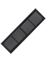 Решетка вентиляционная пластик, переточная, 450х130 мм, графит, Viento, Серия ВР, 4513ВР-графит