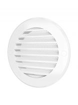 Решетка вентиляционная пластик, установочный диаметр 125 мм, с сеткой, ERA, 12РКС