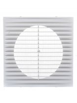 Решетка вентиляционная пластик, 130х130 мм, с сеткой, Event, 1313Г