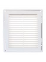 Решетка вентиляционная пластик, 300х300 мм, с сеткой, с дверцей, Event, 3030ДФ