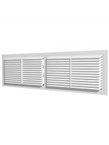 Решетка вентиляционная пластик, разъемная, 450х130 мм, ERA, 4513РП