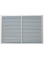 Решетка вентиляционная пластик, 150х200 мм, с сеткой, Viento, 1520TRU