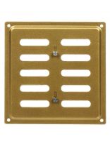 Решетка вентиляционная металл, регулируемая, 150х150 мм, золотая, Event, 150х150ВРР