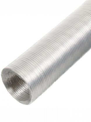 Воздуховод вентиляционый алюминий, диаметр 150 мм, круглый, гофрированный, 3 м, Viento, 150ВА