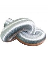 Воздуховод вентиляционый алюминий, диаметр 140 мм, круглый, гофрированный, 3 м, Event