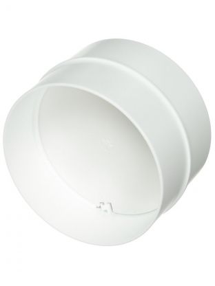 Соединитель вентиляционный пластик, установочный диаметр 125 мм, обратный клапан, Event, 125 СКПО