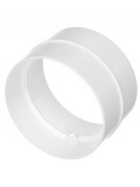 Соединитель вентиляционный пластик, установочный диаметр 125 мм, Event, 125СКП