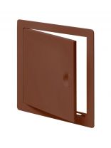 Лючок вентиляционный пластик, 150х200 мм, с ручкой, коричневый, Viento, ДР1520кор