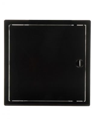 Люк-дверца ревизионная пластик, 300х300 мм, черный, Viento