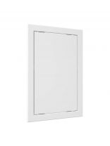 Люк ревизионный пластик, 218х318 мм, нажимной, 196х296, фланец, Auramax, Эра, AD