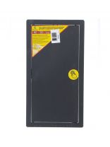 Люк-дверца ревизионная пластик, 150х300 мм, с нажимным замком "PUSH", серый, Viento