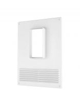 Площадка торцевая 180х250 мм, 55х100 мм, с решеткой, ПТВР фланец, вертикальная, ERA, 511ПТВР