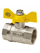 Кран для газа г-г, 3/4", ручка-бабочка, AquaLink