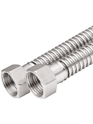 Подводка для газа 1/2''х3 м, г-г, сильфон, AquaLink