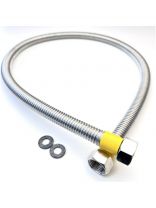 Подводка для газа 1/2''х0.8 м, г-г, сильфон ПВХ, Tuboflex