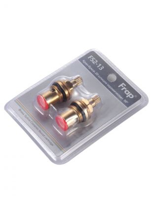 Кран-букса 1/2 '', 20 шлиц, 90 °, 2 резьбы, 2 шт, с керамическими вставками, блистер, Frap, F52-13