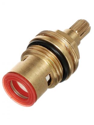 Кран-букса латунь, 1/2 '', 20 шлиц, 90 °, 2 резьбы, с керамическими вставками, индивидуальная упаковка, 60 г, ComfortFactor, 51811-10