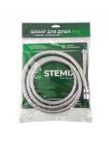 Шланг для душа, ПВХ, внутренняя резьба, 175 см, серый полосатый, Stemix, STM 404-2