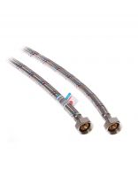 Подводка для воды 1/2"х0.5 м, г-г, латунь, AquaLine