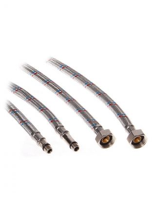 Подводка для воды М10-1/2"х0.4 м, пара, сталь, Еco, Lytcho