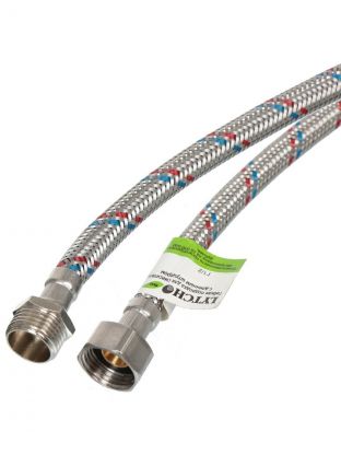 Подводка для воды 1/2"х1.5 м, г-ш, сталь, Еco, Lytcho